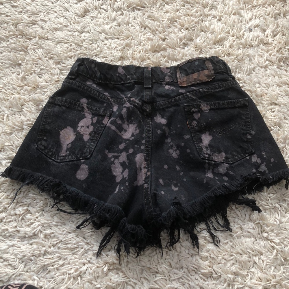 LEVIS orange tab ripped jean shorts